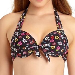 California Waves Push-up Bikini Top